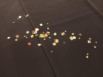 平和屋着物●訪問着　刺繍　箔散らし　金彩　正絹　逸品　CABN3173vp