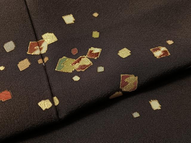 平和屋着物●訪問着　刺繍　箔散らし　金彩　正絹　逸品　CABN3173vp