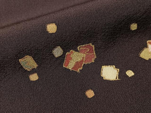 平和屋着物●訪問着　刺繍　箔散らし　金彩　正絹　逸品　CABN3173vp