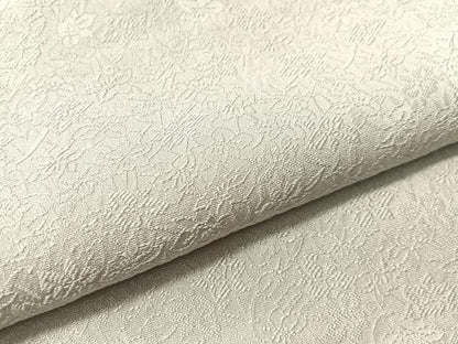 平和屋着物●上質な色無地　草花地紋　藍白色　正絹　逸品　未使用　CABN3181vp