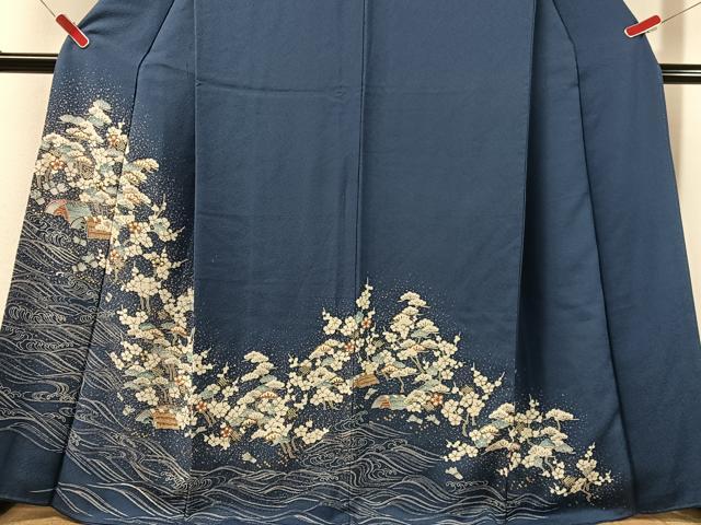 平和屋着物●豪華色留袖　御所解文　金彩　正絹　逸品　CABN3185vp
