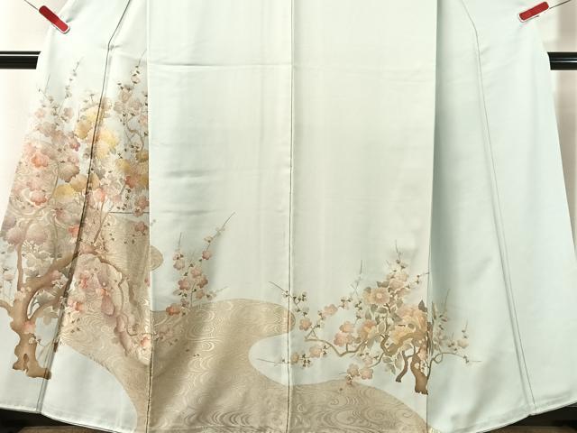 平和屋着物●豪華色留袖　流水枝花文　金銀彩　正絹　逸品　CABN3188vp