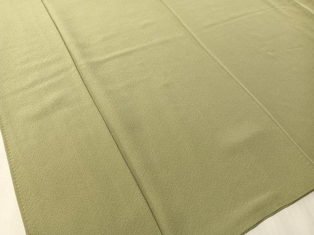 平和屋着物●本草木染作家　圓啓　色無地　鶸茶色　正絹　逸品　CABN3195vp