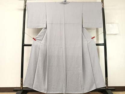 平和屋着物●上質な色無地　紋意匠　淡藤色　正絹　逸品　未使用　CABN3200vp