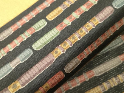 平和屋着物●全通柄袋帯　横笛　金彩　正絹　逸品　CABN3627dy