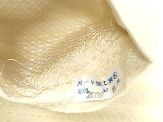 平和屋着物●両面　六通柄袋帯　京都職人　松井知子　西陣織　草花文　銀糸　正絹　逸品　CABN3645dy