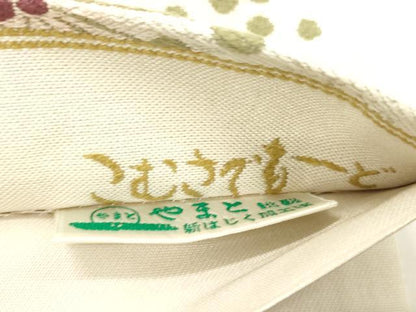 平和屋着物●こむさでもーど・COMME CA DU MODE　六通柄袋帯　抽象文様　銀糸　やまと誂製　正絹　逸品　CABN3647dy