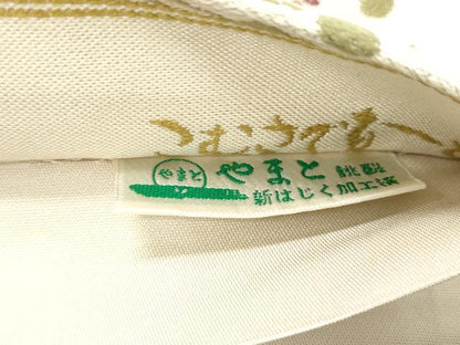 平和屋着物●こむさでもーど・COMME CA DU MODE　六通柄袋帯　抽象文様　銀糸　やまと誂製　正絹　逸品　CABN3647dy