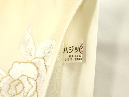 平和屋着物●袋帯　総手刺繍　薔薇　金銀糸　正絹　逸品　CABN3654dy