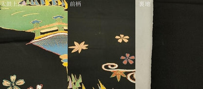 平和屋着物●龍村平蔵製　六通柄　本袋帯　一亨錦　風景文　金銀糸　正絹　逸品　CABN3702dy