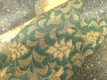 平和屋着物●金彩友禅作家　金彩の魔術師　堀省平　金煌織　太鼓柄袋帯　龍水文　金糸　正絹　逸品　CABN3710dy
