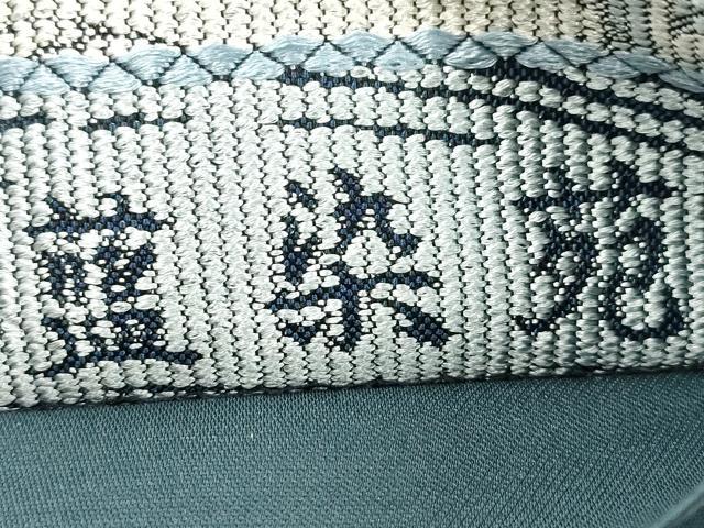平和屋着物●六通柄袋帯　本藍染糸織　藍染苑　立波幾何学文　正絹　逸品　CABN3727dy