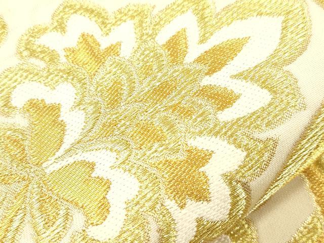 平和屋着物●西陣　川島織物　六通柄　本袋帯　蜀江花文　金糸　正絹　逸品　CABN3742dy