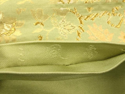 平和屋着物●三風魯・堀江三郎　六通柄　本袋帯　正倉院花文　金糸　正絹　逸品　CABN3760dy