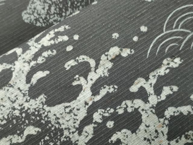 平和屋着物●全通柄　京袋帯　龍　正絹　逸品　CABN3763dy