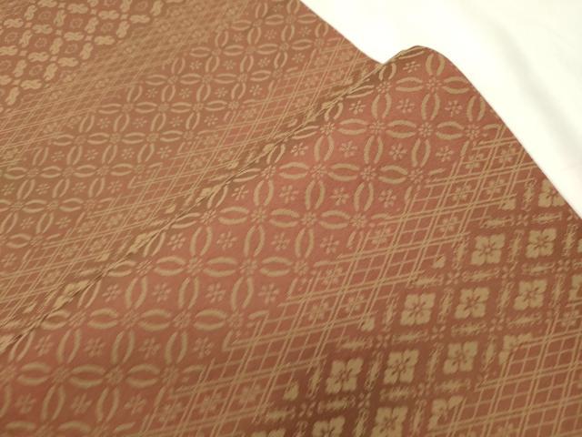 平和屋着物●こむさでもーど・COMME CA DU MODE　六通柄袋帯　横段幾何学文　正絹　逸品　CABN3770dy