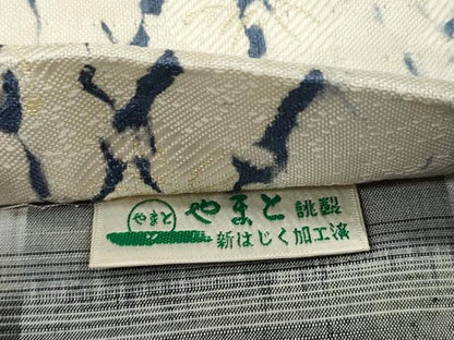 平和屋着物●両面　全通柄袋帯　花織　舞花文　金糸　やまと誂製　正絹　逸品　CABN3774dy