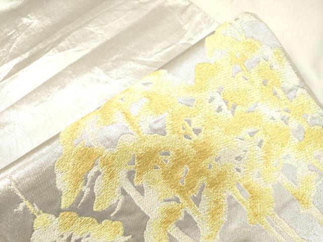 平和屋着物●西陣　川島織物　太鼓柄　本袋帯　草木文　金銀糸　正絹　逸品　CABN3790dy