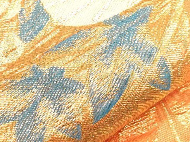 平和屋着物●西陣　川島織物　六通柄　本袋帯　松文　金糸　正絹　逸品　CABN3793dy