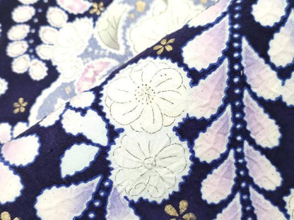 平和屋着物●越後十日町の一流染匠　桐屋・翠山工房　太鼓柄袋帯　辻が花　金彩　正絹　逸品　CABN3855dy