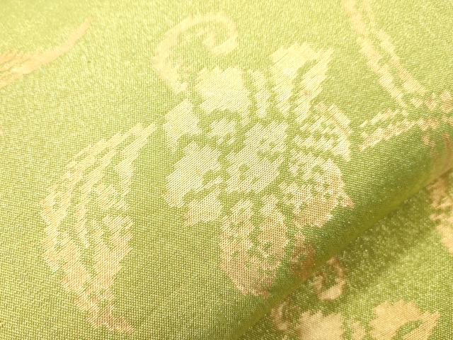 平和屋着物●洛風林　工芸帯地　全通柄袋帯　更紗文　金糸　正絹　逸品　CABN3856dy