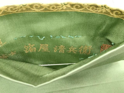 平和屋着物●西陣織　陰山織物謹製　箔屋清兵衛　六通柄袋帯　名物裂間道　金糸　正絹　逸品　未使用　CABN3865dy