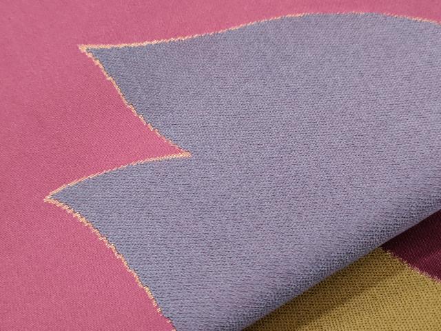 平和屋着物●世界的人形師　辻村寿三郎　ジュサブロー　六通柄袋帯　舞花文　金糸　正絹　逸品　CABN3871dy