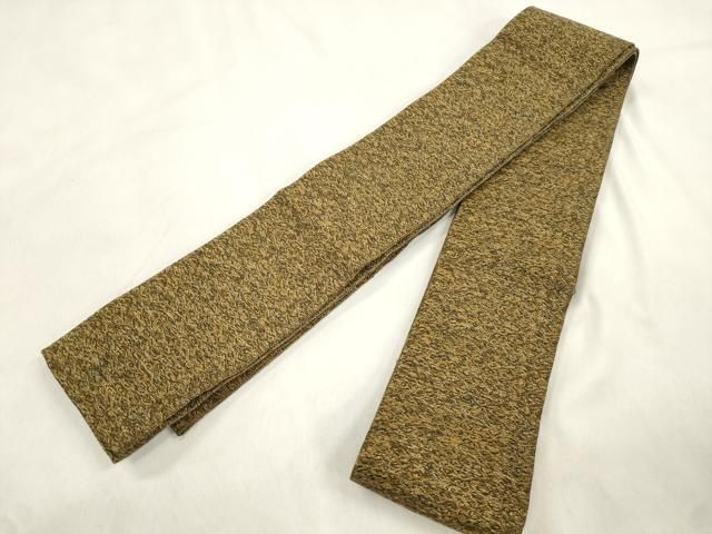 平和屋着物●男性　本場筑前博多織　角帯　霞文　正絹　逸品　CABN3892dy