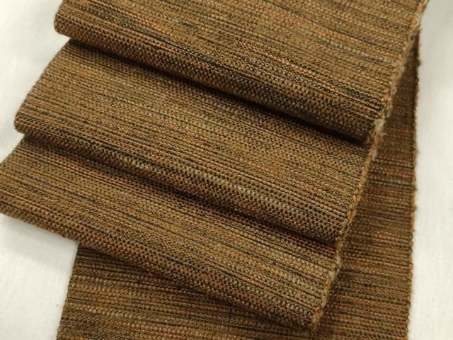 平和屋着物●男性　角帯　紬地　霞文　正絹　逸品　CABN3899dy