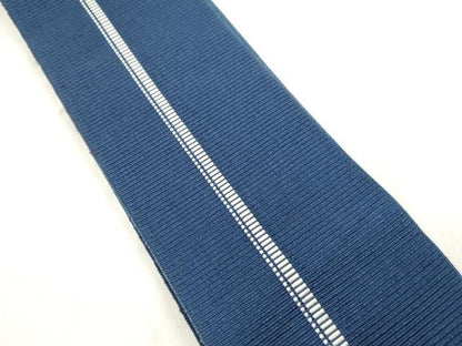 平和屋着物●男性　本場筑前博多織　両面　角帯　間道　正絹　逸品　CABN3905dy