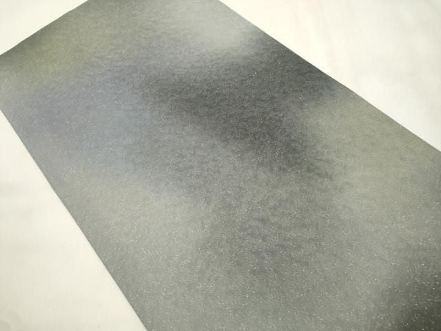 平和屋着物●日展作家　山本唯与志　レリーフ染　全通柄袋帯　霞文　金通し地　正絹　逸品　CABN3934dy