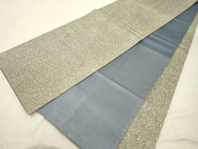 平和屋着物●染色作家　青野保夫　両面　太鼓柄袋帯　霞文　正絹　逸品　CABN3945dy