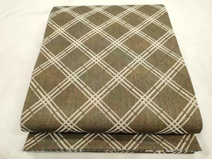平和屋着物●両面　両方向　全通柄袋帯　幾何学文　金銀糸　正絹　逸品　CABN3952dy