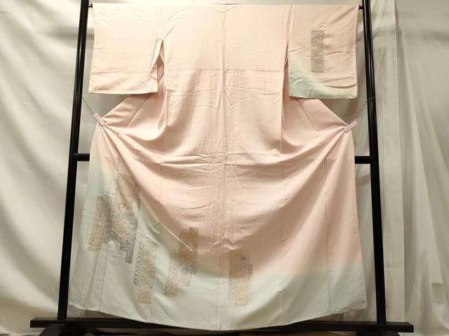 平和屋着物■中国三大刺繍　スワトウ相良刺繍　訪問着　短冊更紗花文　暈し染め　正絹　逸品　CABN4401oy