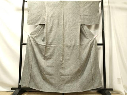 平和屋着物■上質な小紋　総絞り　幾何学文　胴抜き仕立て　正絹　逸品　未使用　CABN4429ou