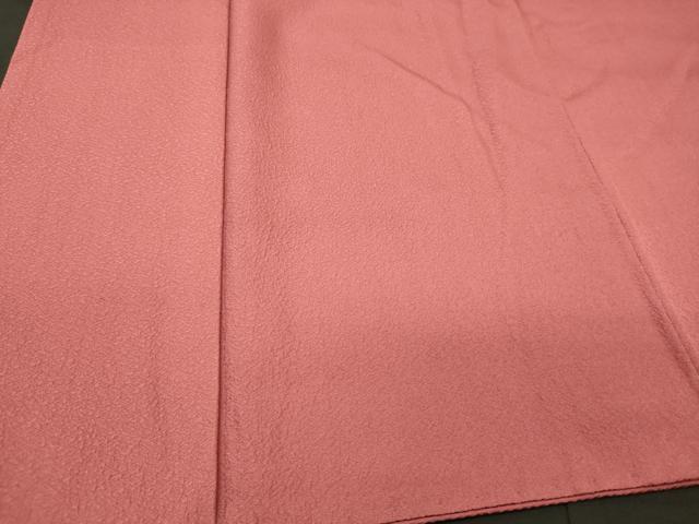 平和屋着物■上質な色無地　紋意匠　今様色　正絹　逸品　CABN4440ou