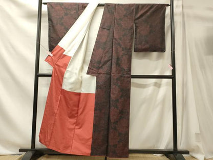 平和屋着物■本場大島紬　枝花文　正絹　逸品　未使用　CABN4449oy
