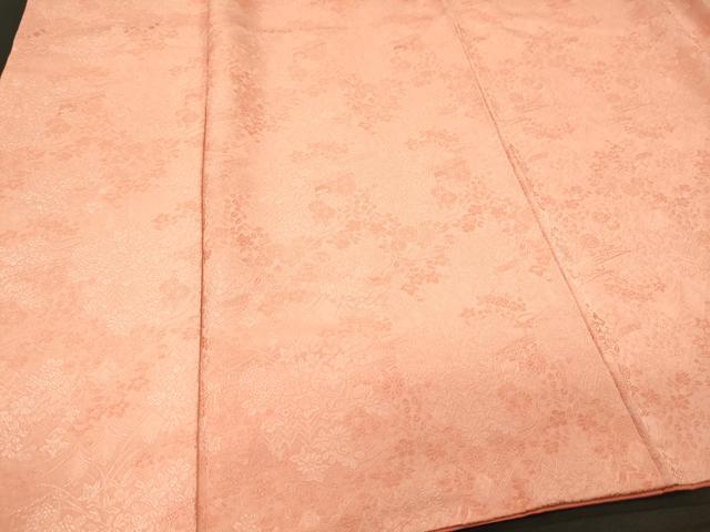平和屋着物■上質な小紋　草花文　正絹　逸品　CABN4453oy