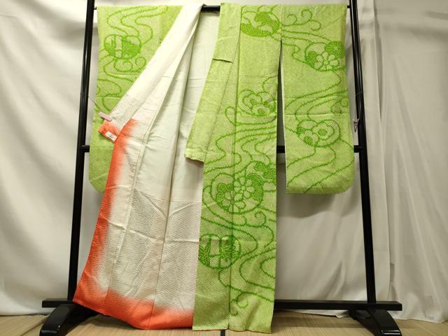 平和屋着物■豪華振袖　総絞り　流水花文　やまと誂製　正絹　逸品　CABN4467oy