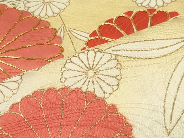 平和屋着物■豪華振袖　駒刺繍　地紙吉祥草花文　暈し染め　金彩　正絹　逸品　CABN4468oy