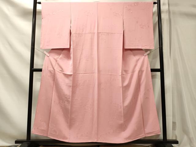 平和屋着物■上質な色無地　人物地紋　虹色　正絹　逸品　CABN4472oy