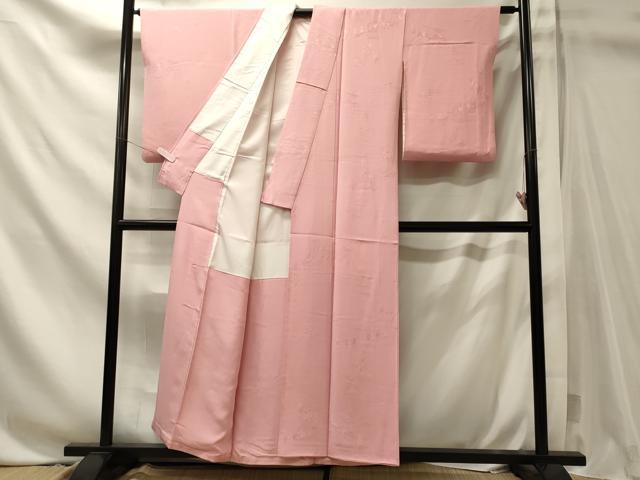 平和屋着物■上質な色無地　人物地紋　虹色　正絹　逸品　CABN4472oy
