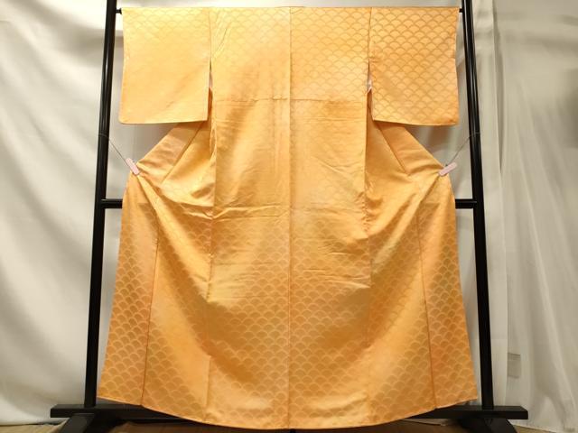 平和屋着物■上質な小紋　花青海波　正絹　逸品　CABN4476oy