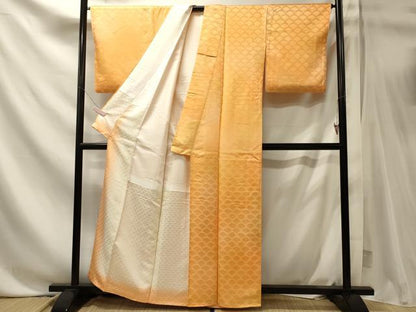 平和屋着物■上質な小紋　花青海波　正絹　逸品　CABN4476oy