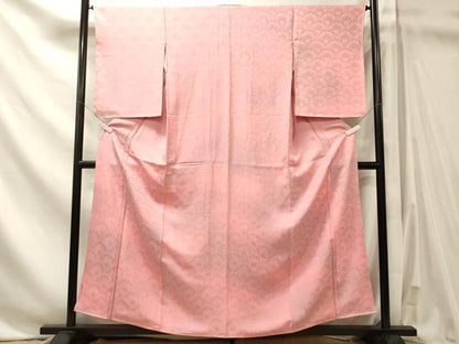 平和屋着物■上質な小紋　花青海波　暈し染め　正絹　逸品　未使用　CABN4485oy