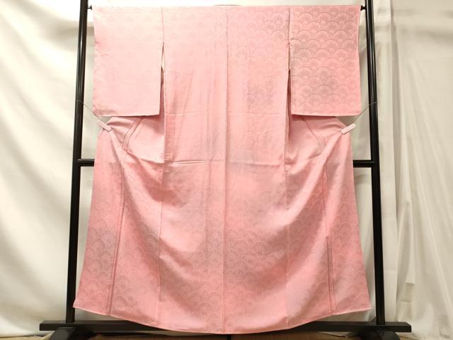 平和屋着物■上質な小紋　花青海波　暈し染め　正絹　逸品　未使用　CABN4485oy
