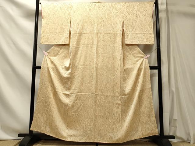 平和屋着物■上質な小紋　よろけ縞　正絹　逸品　CABN4495oy