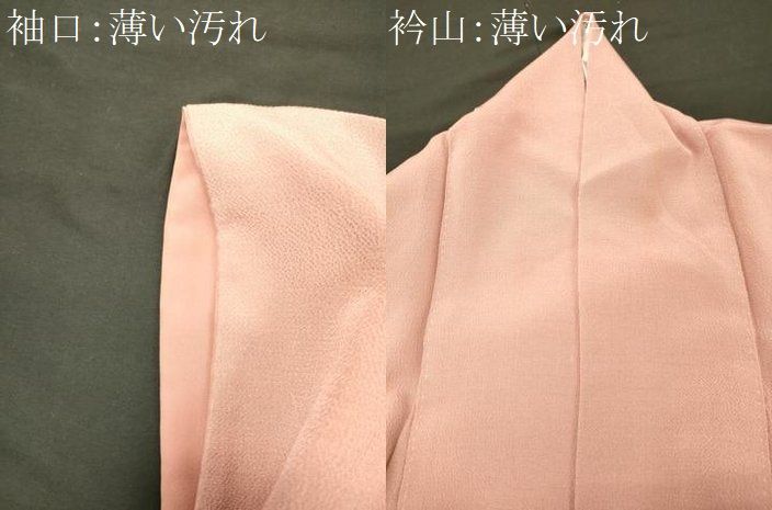 平和屋着物■訪問着　手描き　草花文　鬼しぼ縮緬　正絹　逸品　CABN4511oy