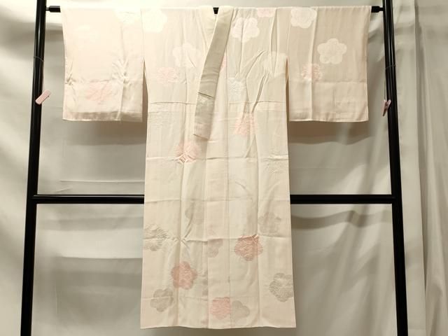 平和屋着物■長襦袢　袷　絞り　舞花文　正絹　逸品　CABN4512oy