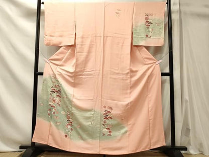 平和屋着物■訪問着　飛鶴松文　宝尽し　暈し染め　金彩　正絹　逸品　CABN4516oy